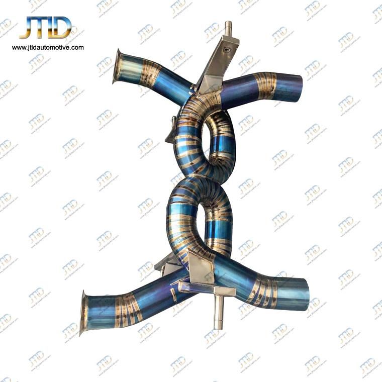 High Performance Straight Pipe Style Exhaust Titanium Exhaust Catback System with Tip for Lamborghini Aventador Svj