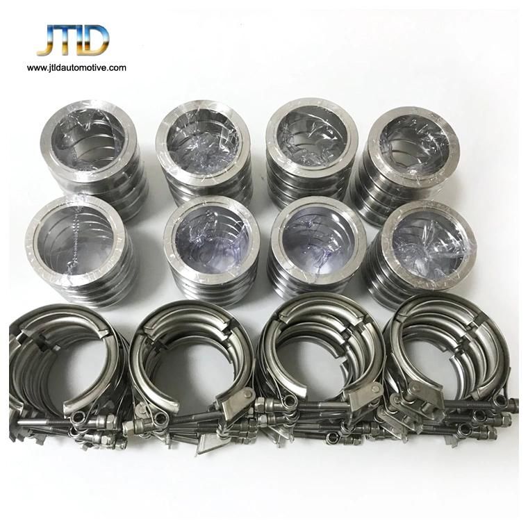 Auto Exhaust Clamp with Flange Stainless Steel V Band Clamp