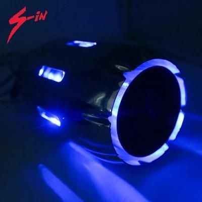 China Supplier Auto SS304 Red LED Light Shinning Exhaust Muffler