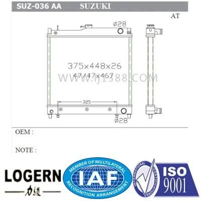 Auto Parts Aluminum Radiator for Suzuki 98- Jimny at