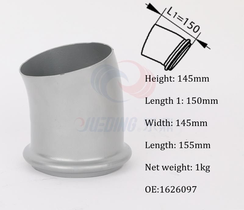OE 8157257/1629939/1626097 Aluminize Material Exhaust Pipe