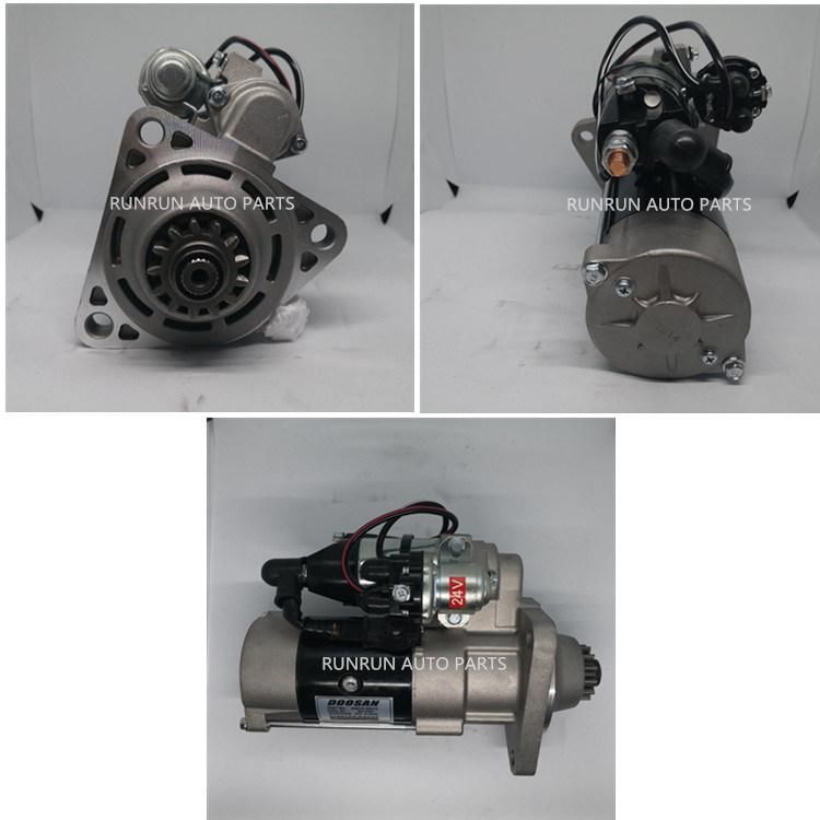 24V 6.0kw 13t Motor Starter for Doosan 1197763 300516-00015 Qdj2503