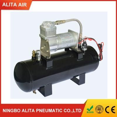 High Quality 12V Car Mini Horn Air Compressor for Air Horn, Air Compressor with Tank