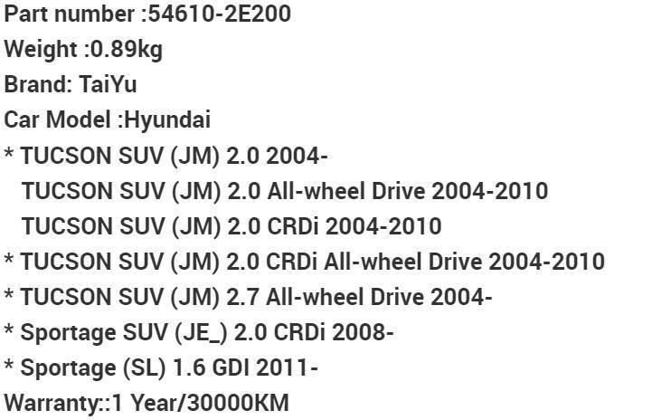 Auto Parts Shock Absorber Strut Mount 54610-2e200 for 2004-2010 Hyundai Tucson
