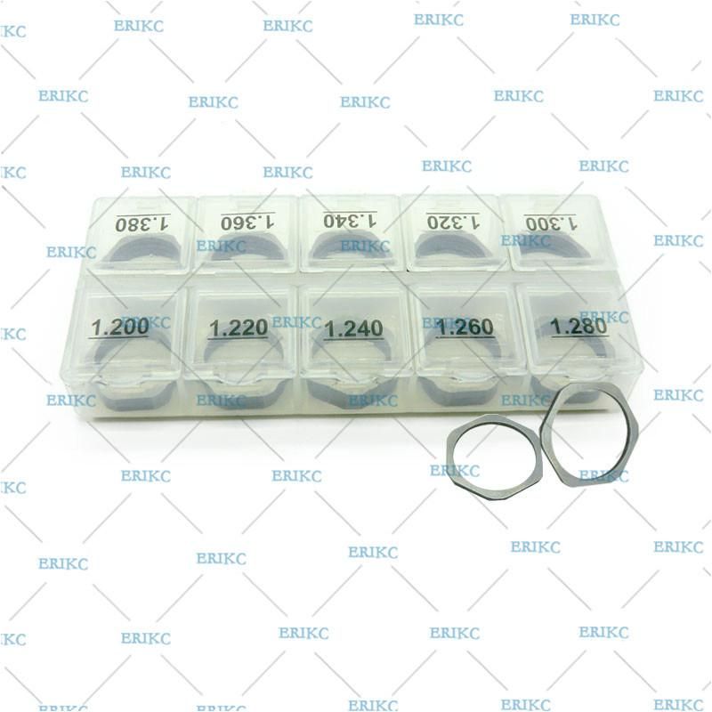 Erikc B11 Common Rail Injector Shims and Gasket Repair Kit, Fuel Injector Adjustment Standard Sealing Washer Size 1.20--1.38mm