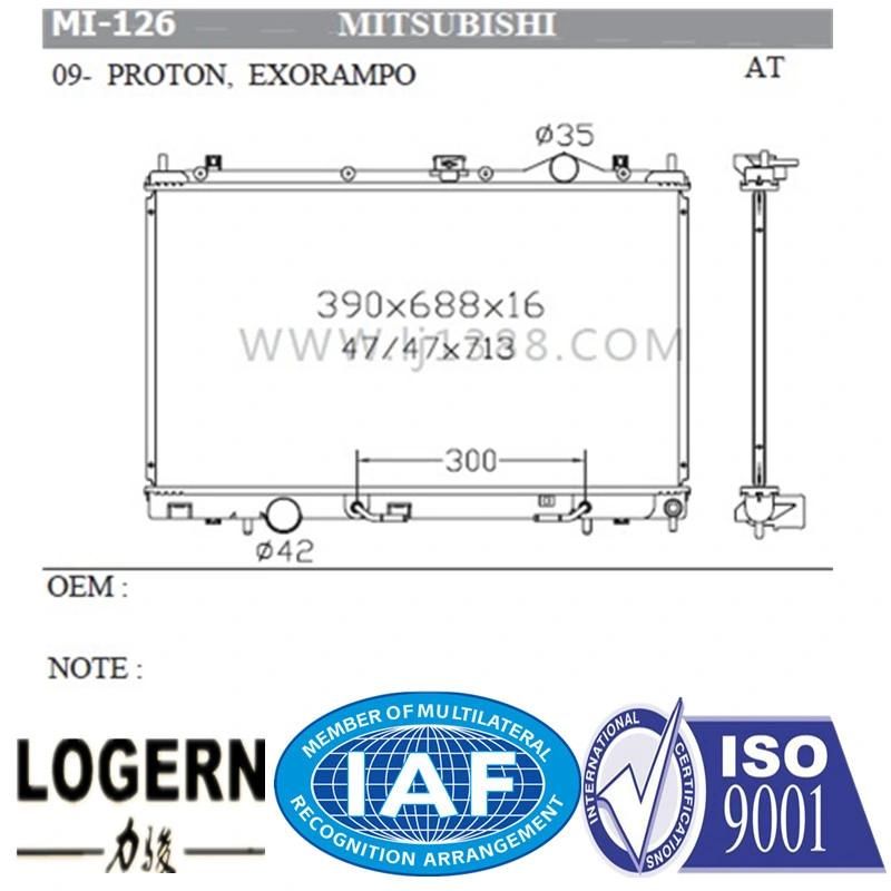 Mi-126 Auto Radiator for Mitsubishi Proton, Exorampo′09- at