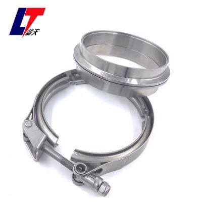 Universal 5 Inch Auto Parts Exhaust V Band Clamp Flange Kit Quick Release Clamp
