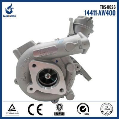 14411-AW400  727477-0002 Nissan turbo GT1849V YD22 Turbocharger in Stock