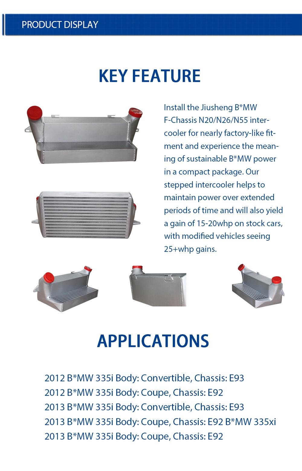 Car Parts Intercooler Fmic for Bm* 135I 335I