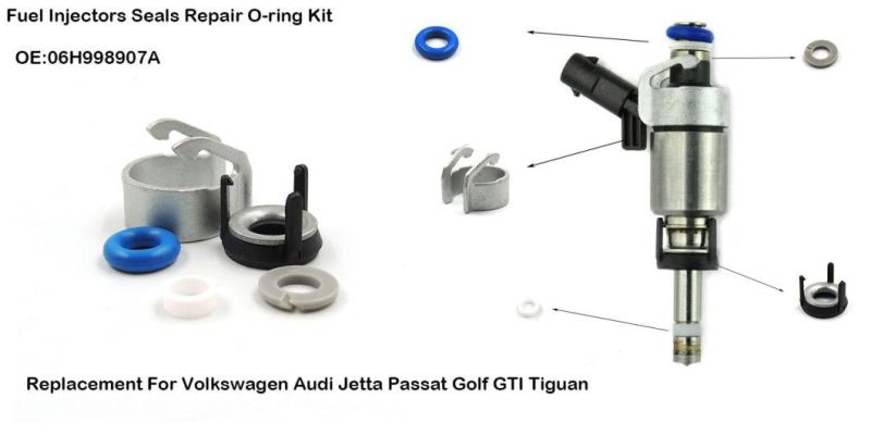 Replacement Fuel Injector Repair O Ring Kits for VW Audi 06j998907b 06j998907A 06j998907D