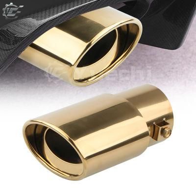 Stainless Steel Gold Color Exhaust Muffler Tail Tip Pipes