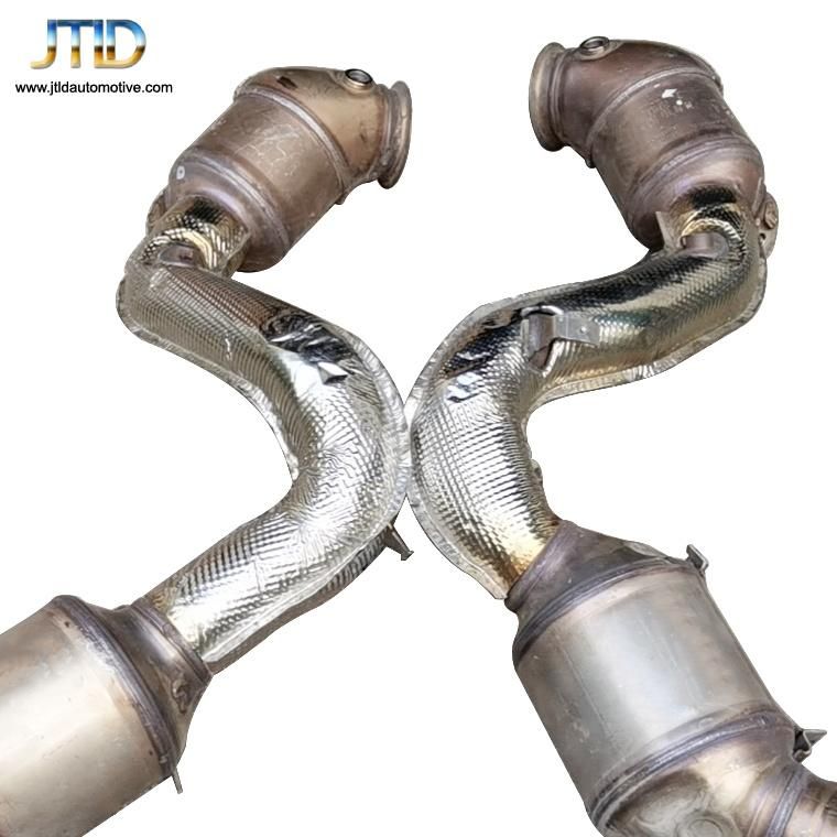 Hot Sale Catted Exhaust Downpipe with Heat Shield for Mercedes Benz Amg Gt 4 Door 6s