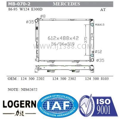 Car Parts Radiator for Benz W124/E300d&prime;86-95 at 1245002202