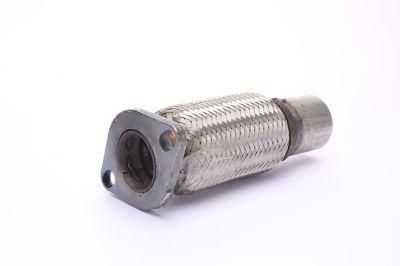 Stainless Steel Auto Flexible Exhaust Pipe Interlock with Flange