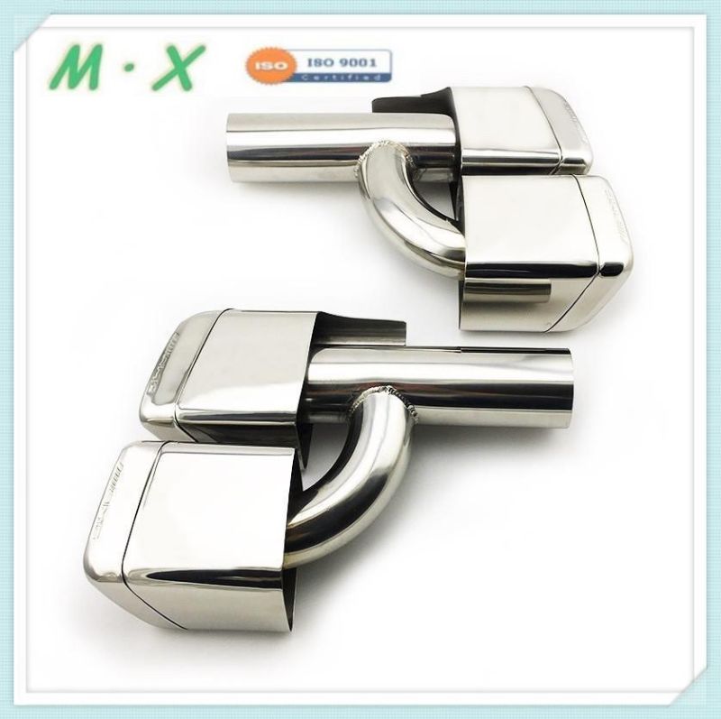 High Quality SS304 Stainless Steel Muffler Tip with Mirror Polish for Mercedes W166 Gl Ml Amg Exhaust Tip Pipe