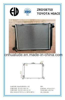 Goog Quality Aluminum Brazed Car Radiator for Toyota Hiace