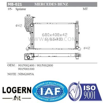 Aluminum Auto Radiator for Benz Sprinter&prime;95-00 Mt/OEM: 9015003300