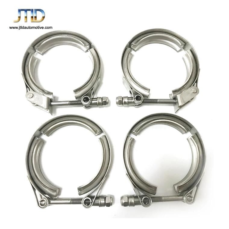 Stainless Steel 3inch Exhaust Pipe Clamp with Flange 76mm V Band Clamp