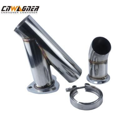 Cnwagner Stainless Steel Motorcycle Exhaust Exhaust Pipe Curling for Universal Motorcycle