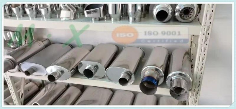 Muffler Highflow Customizable Stainless Steel Titanium Plated Exhaust Muffler for Hks