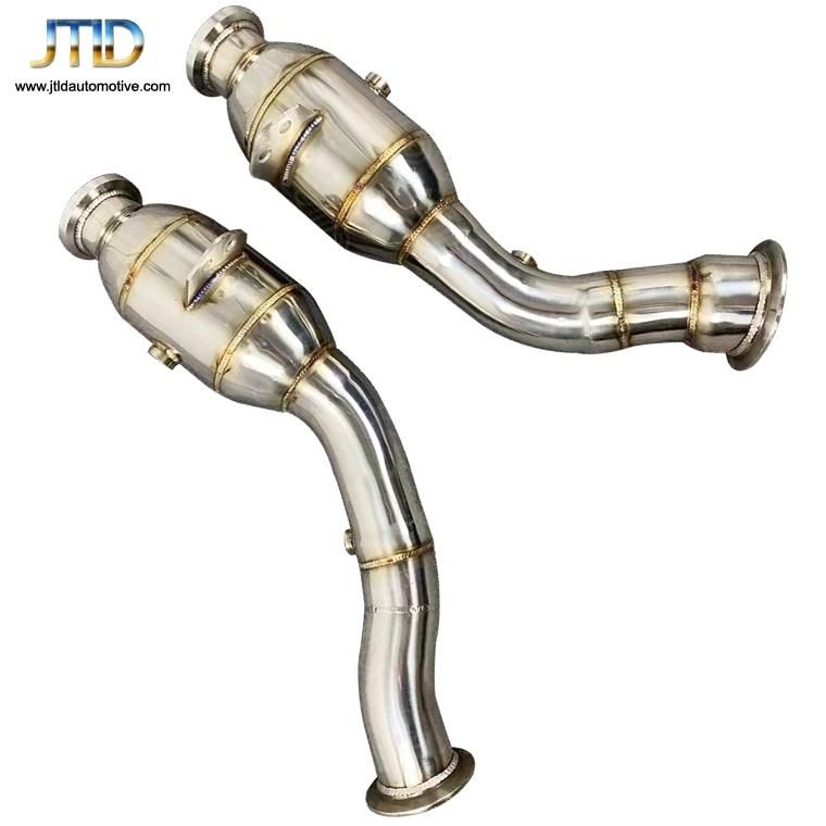 304 Ss Catted Polished Exhaust Downpipe for Benz Glc43
