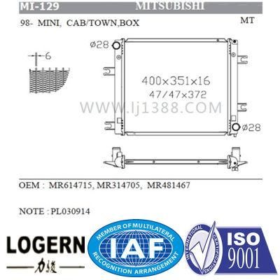 Auto Radiator for Mitsubishi Mini, Cab/Town, Box&prime;98- Mt