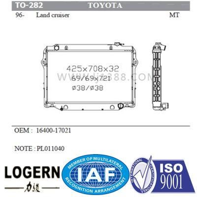 Hot Selling Car Radiator for Toyota Land Cruiser&prime;96-98 Mt