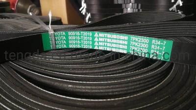 Black Rubber Pj Pl Volvo Truck Fan Belt Automobile Engine 7pk 8pk 9pk Multi V Ribbed Belt for Toyota