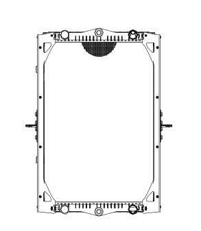 HD Truck Radiator Daf Lf55 01~ OEM: 1403169, 61444A