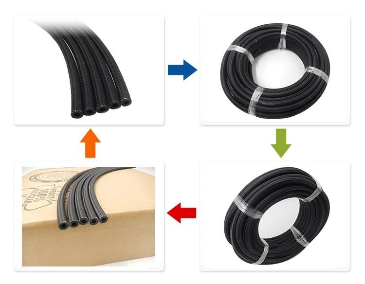 ISO/Ts16949 1/4 Inch NBR DIN 73379 2b Braided Fuel Hose