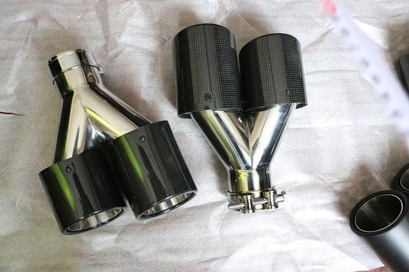 China Hot Sale Carbon Fiber Dual Exhaust Tip in Stock