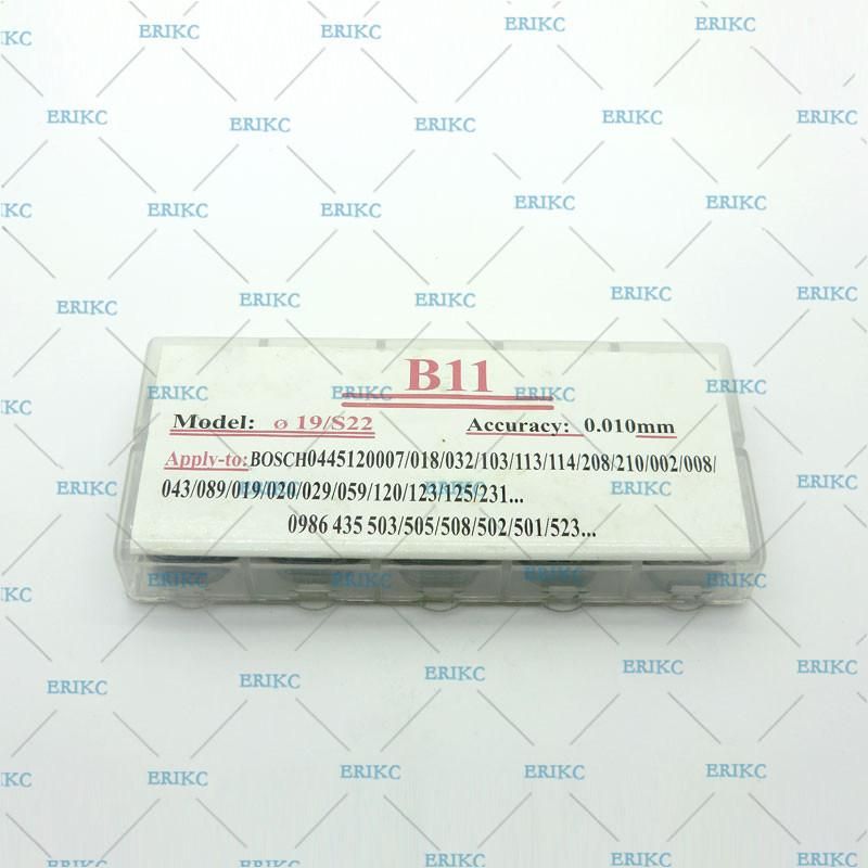 Erikc B11 Common Rail Injector Shims and Gasket Repair Kit, Fuel Injector Adjustment Standard Sealing Washer Size 1.20--1.38mm