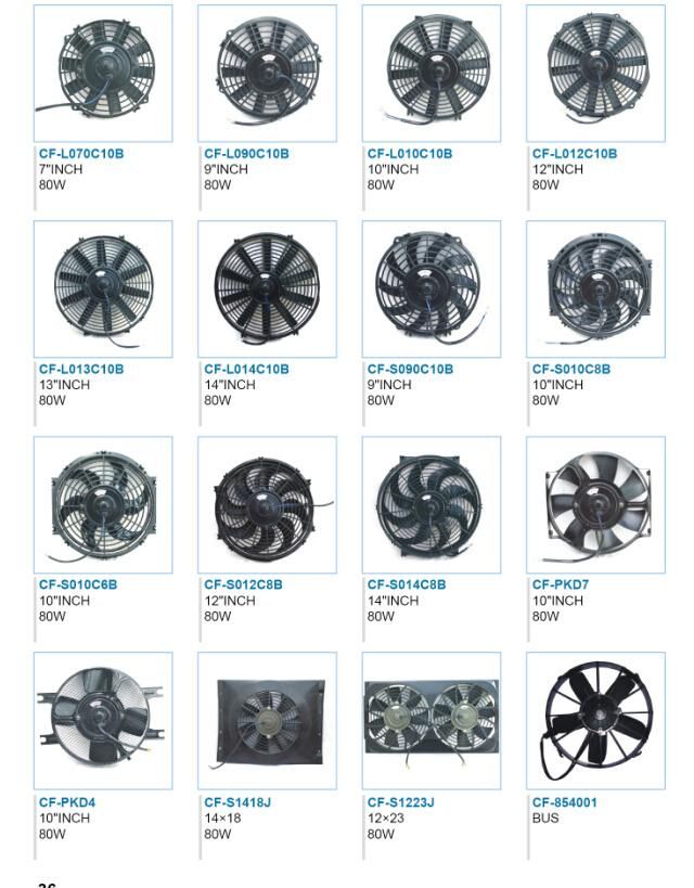 Auto AC Parts Universal Auto A/C Condenser Fan