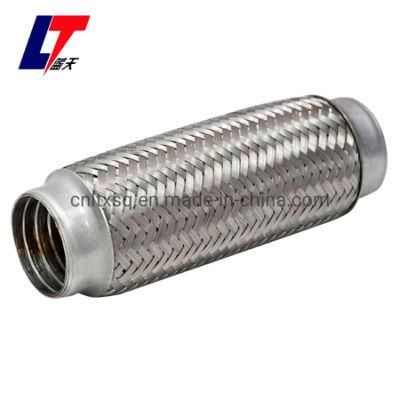 SS304 Auto Muffler Flexible Exhaust Pipe with Interlock Pipe