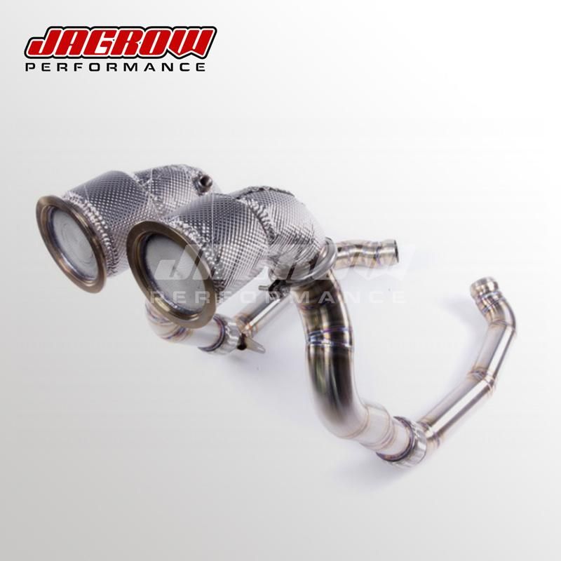 Polished Exhaust Downpipe for Porsche Panamera 971 3.0t V6