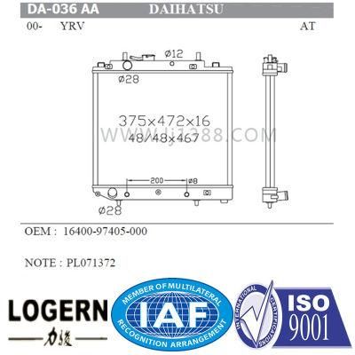 Daihatsu Trv&prime;00- Cooling System 16400-97405-000 Car Radiator /PA16