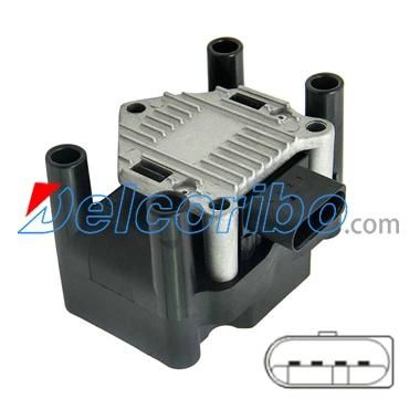 Ignition Coil 032 905 106, 032905106b for Audi A3, A4 VW Passat, Polo
