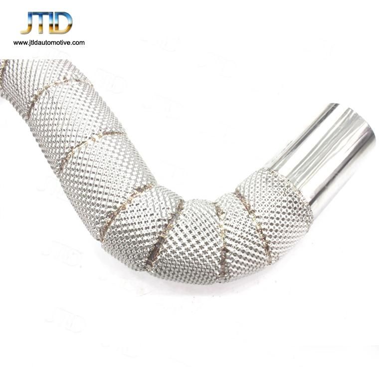 Heatshielded Customized Logo Exhaust Downpipe for Benz Amg W205 C63