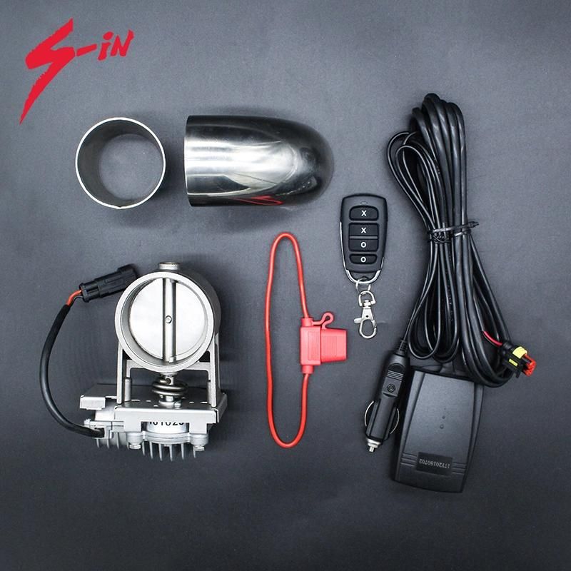 T Style Double Outlets Racing Voice Vavled Exhaust Muffler
