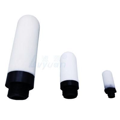 Microns Pneumatic Components Factory Sintered Porous PE Air Oil Filter Element Exhaust Silencer Plastic Muffler