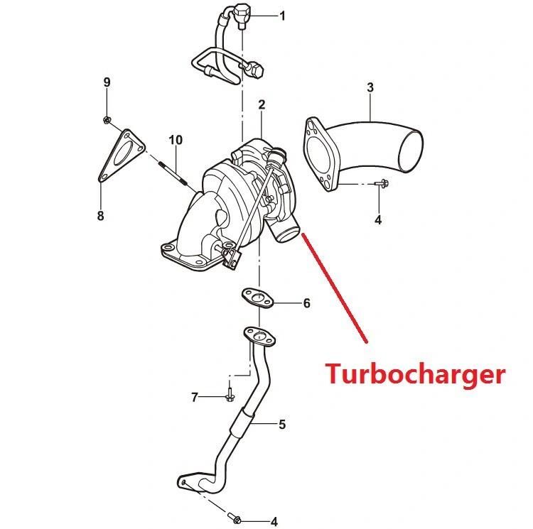 Genuine Turbocharger for Ford Ranger 2.2L Bk3q 6K682 CB / Bk3q6K682CB / Bk3q-6K682-CB