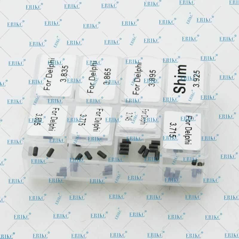 Delphi Calibration Injector Lift Shims Set Size 3.715-3.925mm 80PCS Injector Nozzle Valve Adjust Gaskets Shim for Common Rail Injector