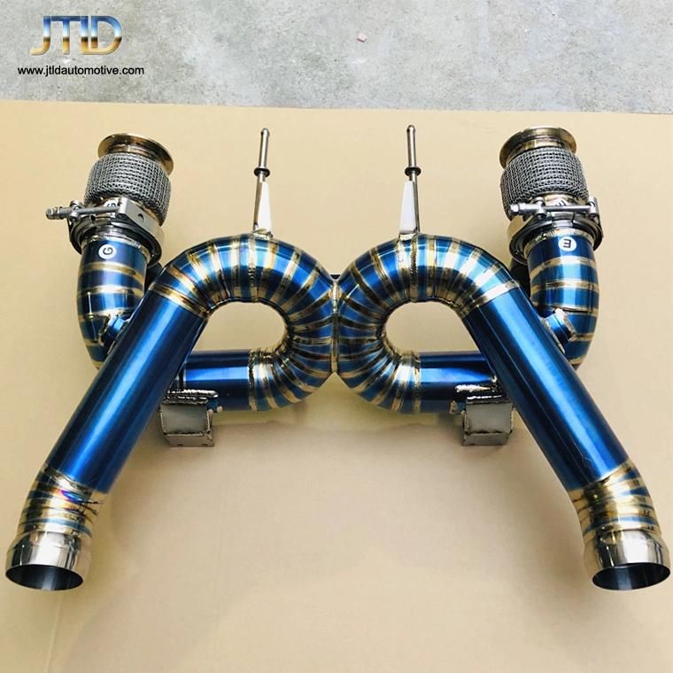 High Quality Titanium X Pipe Performance Exhaust Catback for Mclaren 720s with Titanium Tip