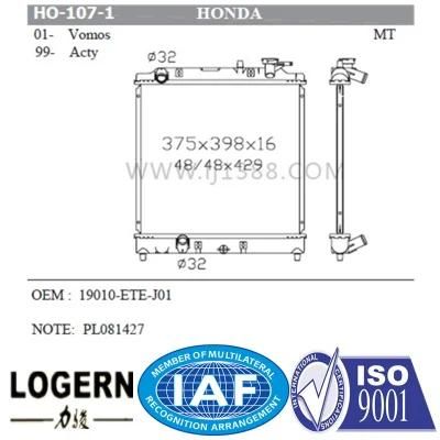 Cooling System Auto Radiator for Honda Vomos&prime;01-/Acty&prime;99- Mt