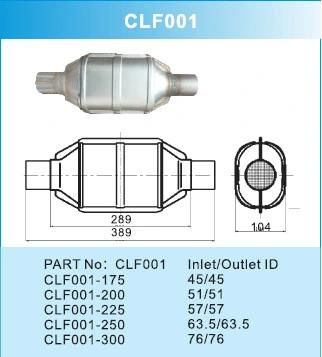 Automobile Universal Catalytic Converter with Certificate