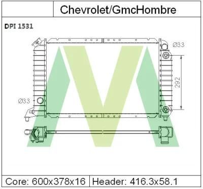 High Quality Competitive Price Auto Radiator for Gmc Cheverolet Pick up S10 Blazer