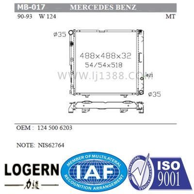 1245006203 Car Benz Radiator for W124&prime;90-93 Mt