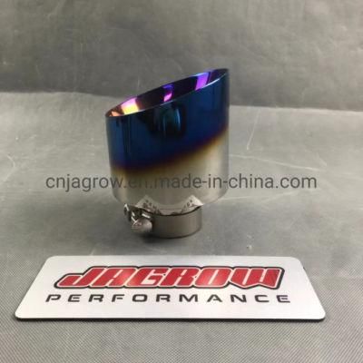 Universal Exhaust Stainless Tips Blue