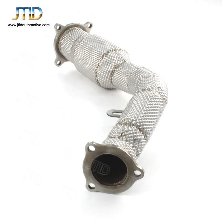 304 Ss Heatshielded Exhaust Downpipe with Cat for Audi A4 B8