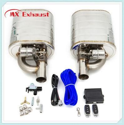 Hot Sales Car Accessories Exhaust Muffler with Vacuum Valve for Exhaust System